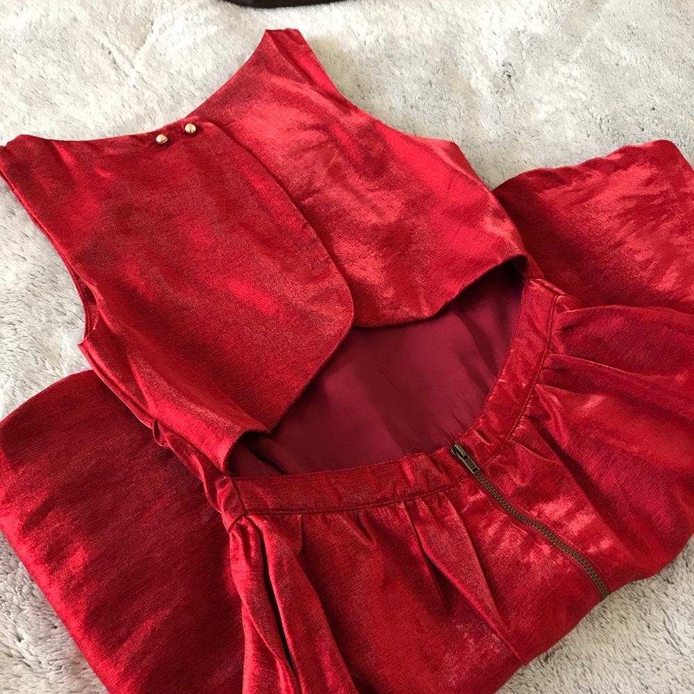 LUCCA Open-back Skater Dress